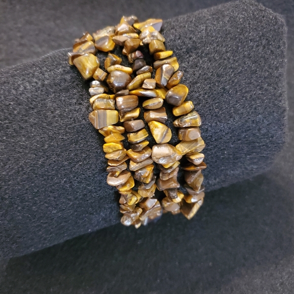 NUGGET BROWN BEADED BRACELET SET - Picture 4 of 6